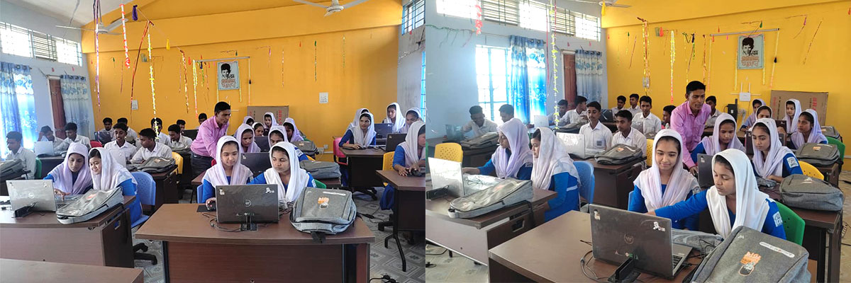 ছাত্র-ছাত্রীদের ল্যাব ট্রেনিং কার্যক্রম চলছে (CCHS)